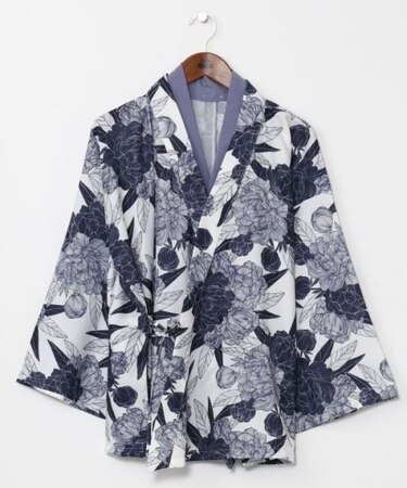 【カヤ】花の趣羽織