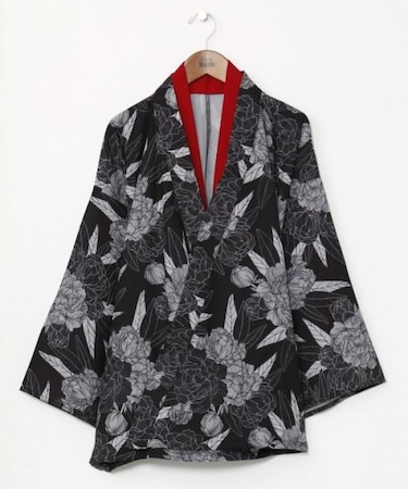【カヤ】花の趣羽織