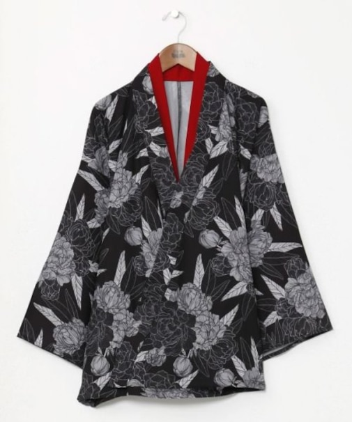 【カヤ】花の趣羽織