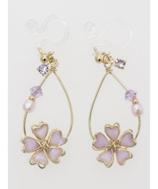 【カヤ】咲き桜イヤリング