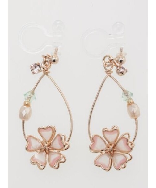 【カヤ】咲き桜イヤリング