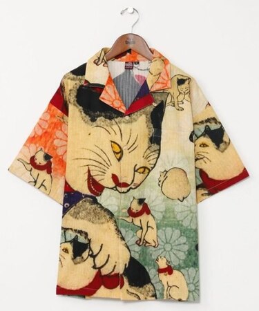 【カヤ】着る、NIPPON ART 倭の絵シャツMサイズ