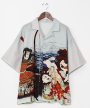 【カヤ】着る、NIPPON ART 倭の絵シャツMサイズ