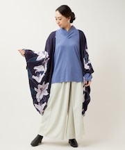 【カヤ】【UVカット加工】百合薫振袖羽織