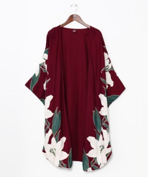 【カヤ】【UVカット加工】百合薫振袖羽織