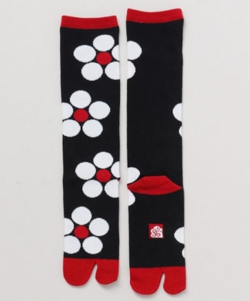 【カヤ】梅ハイソックス足袋（23-25cm）