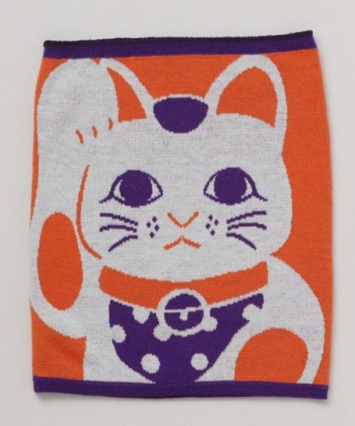 【カヤ】福招き猫腹巻き【Mサイズ】