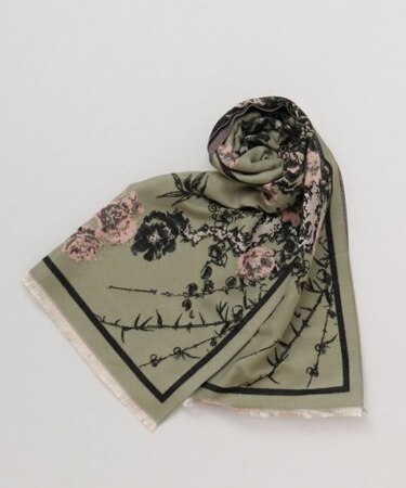 【カヤ】花綴りストール