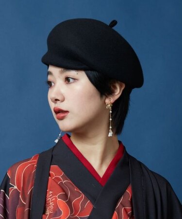 【カヤ】ハイカラレトロベレー帽