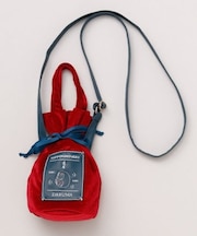 【カヤ】民芸ベロア巾着ミニショルダーバッグ