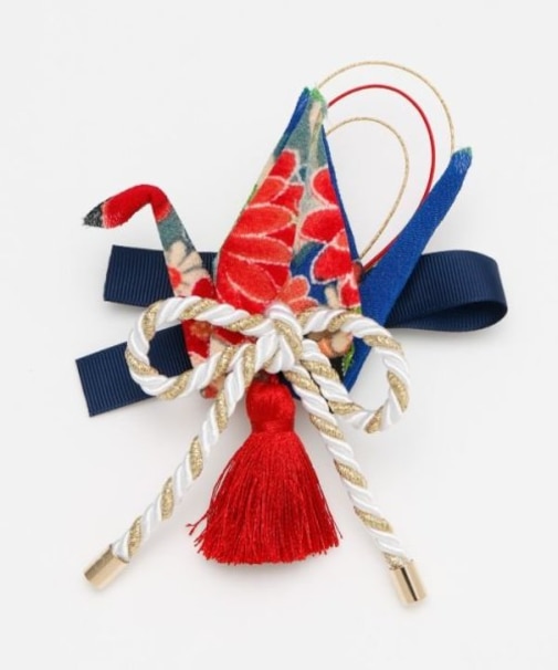 【カヤ】折鶴祝いヘアクリップ