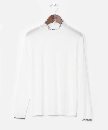 【カヤ】彩りとっくりシアーインナートップス