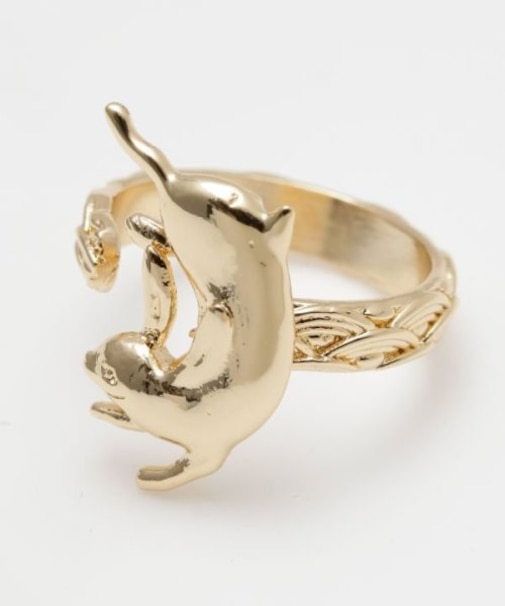 【カヤ】躍起動物リング