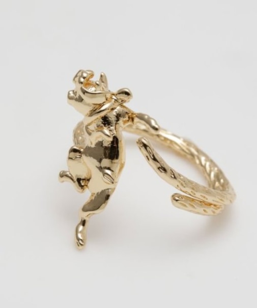 【カヤ】躍起動物リング