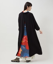 【カヤ】花盛り八掛ワンピース