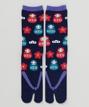 【カヤ】民芸鼻緒 足袋型靴下(25-28cm)