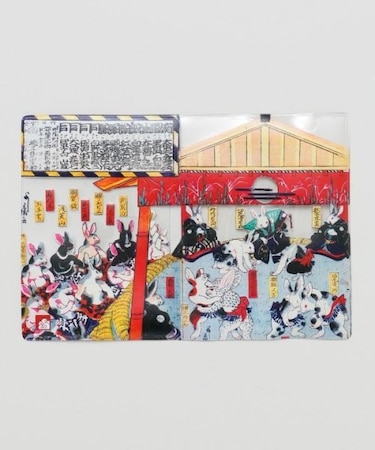 【カヤ】浮世絵パスポートカバー