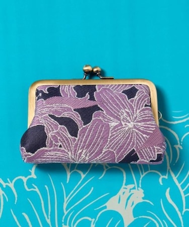 【カヤ】華やか四角がま口