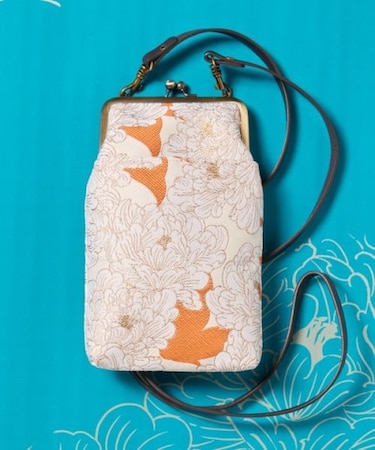 【カヤ】華やかがま口ショルダーバッグ