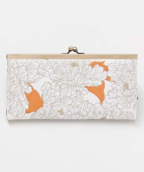 【カヤ】華やかがま口長財布