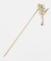 【カヤ】折り鶴 透け色かんざし