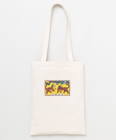 【カヤ】レトロマッチ香プリントトートバッグ