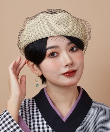 【カヤ】網ベレー帽