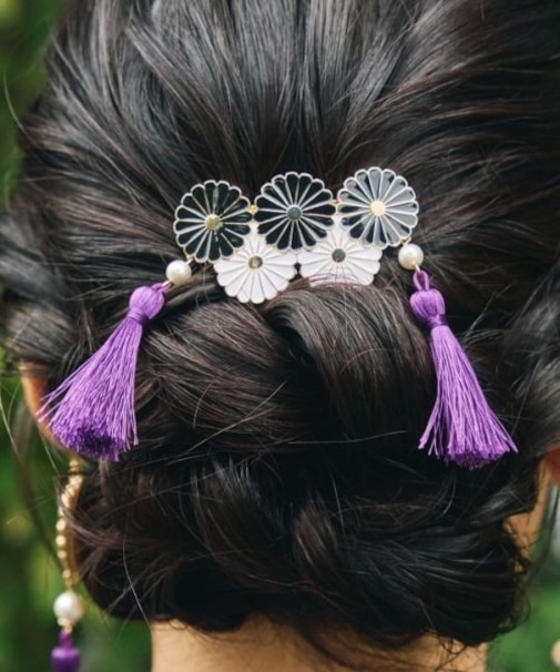 【カヤ】菊花バレッタ