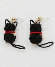 【カヤ】水引猫イヤリング