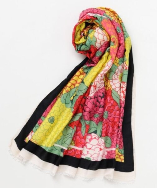 【カヤ】花々ストール