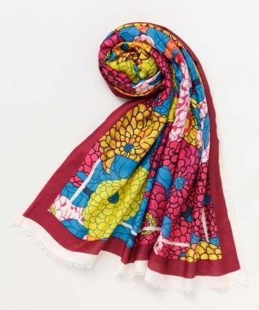 【カヤ】花々ストール