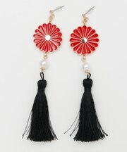 【カヤ】菊花ピアス