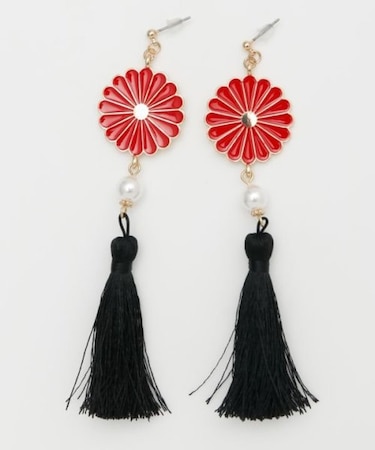 【カヤ】菊花ピアス