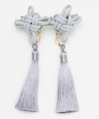 【カヤ】結び揺れバレッタ