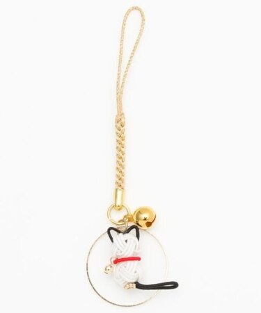 【カヤ】水引猫ストラップ