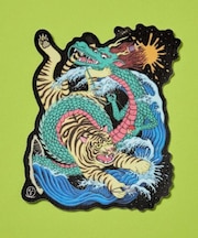 【カヤ】龍虎ステッカー《鈴木ひょっとこ×倭物やカヤ》