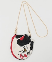 【カヤ】倭の絵ビーズミニバッグ