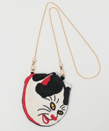 【カヤ】倭の絵ビーズミニバッグ