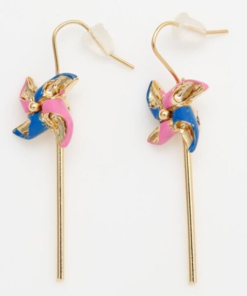 【カヤ】風車モチーフピアス