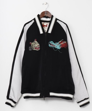 【カヤ】リバーシブルジャケットLサイズ《鈴木ひょっとこ×倭物やカヤ》