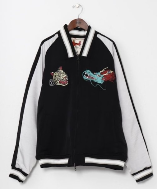 【カヤ】リバーシブルジャケットLサイズ《鈴木ひょっとこ×倭物やカヤ》