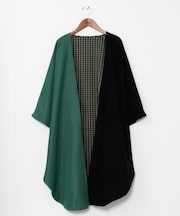 【カヤ】モガ格子振袖羽織