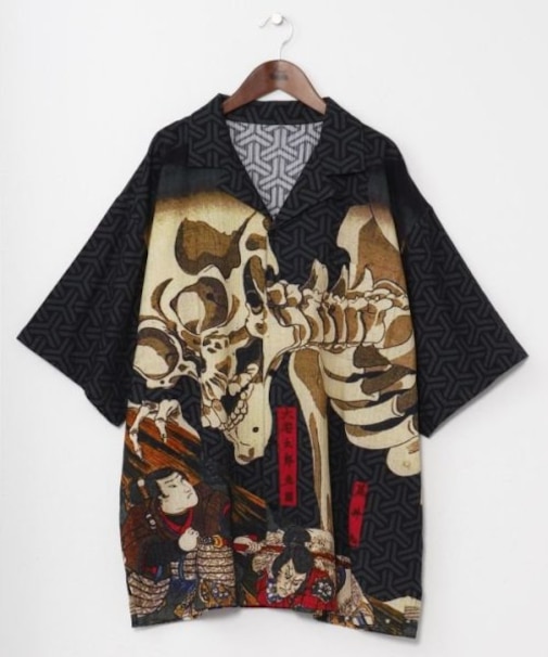 【カヤ】着る、NIPPON ART 倭の絵シャツＸＬサイズ