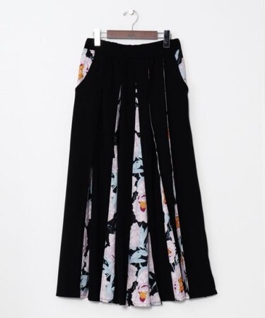 【カヤ】花便り八掛スカート