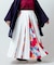 【カヤ】花便り八掛スカート