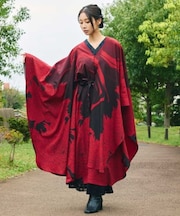 【カヤ】花墨長羽織