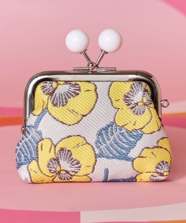 【カヤ】昭和モダン小がま口