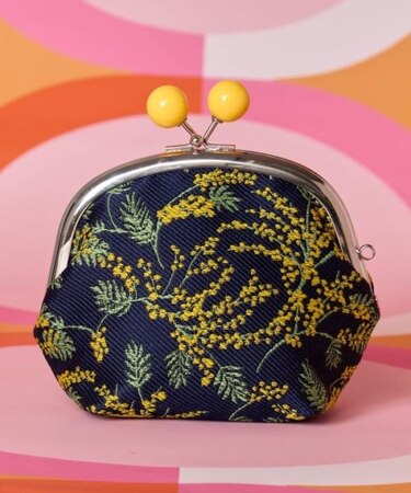 【カヤ】昭和モダンマルチがま口