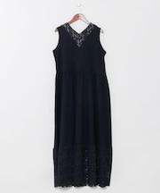 【カヤ】透き花インナーノースリーブワンピース