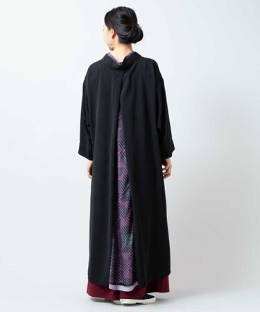 【カヤ】透かし柄八掛ワンピース